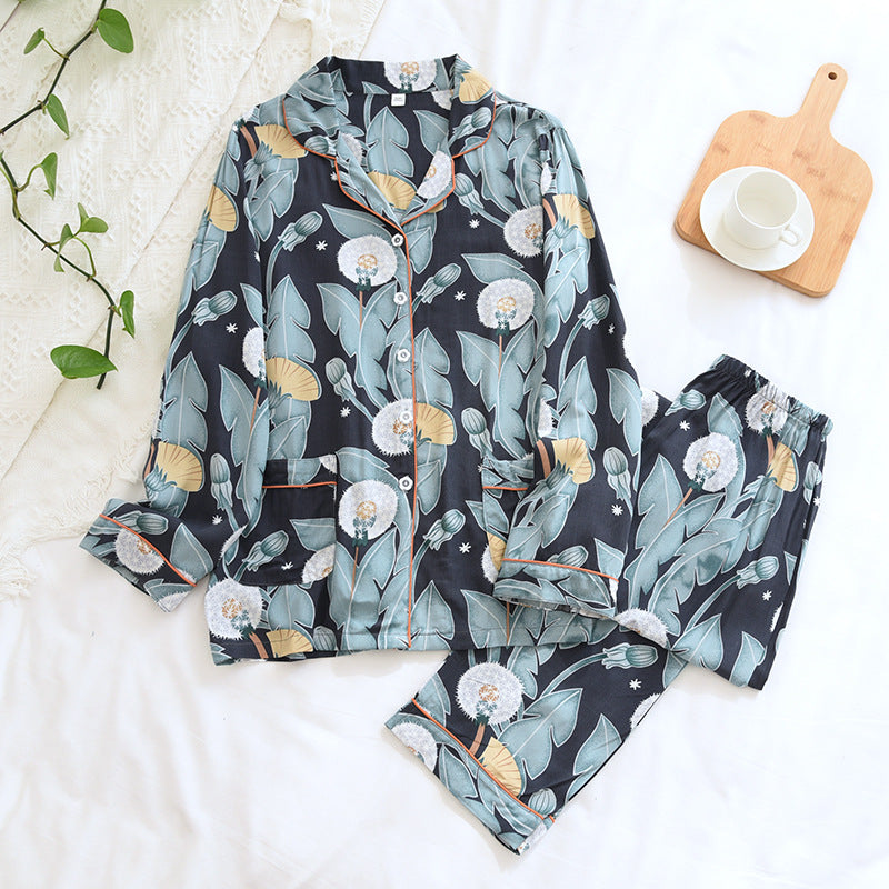 viscosa pantaloni a maniche lunghe pigiama